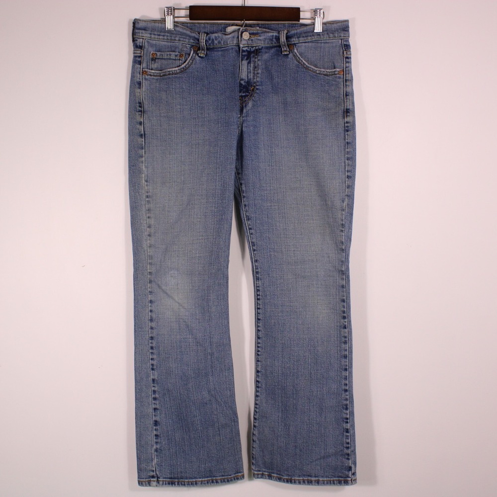 Levis 515 Bootcut Jeans Women 34x29 Blue Denim Casual Mid Rise Stretch Retro Y2K